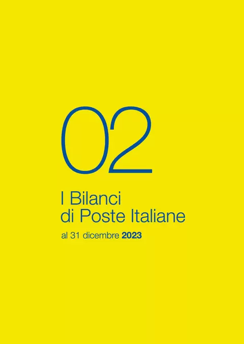 Copertina Bilanci di Poste Italiane al 31 dicembre 2023